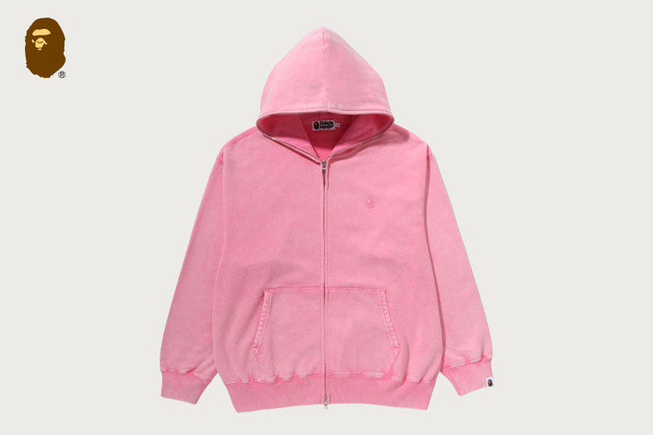 GARMENT DYED ONE POINT RELAXED FIT FULL ZIP HOODIE 1M80-115-309