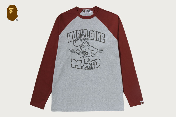 WGM BEASTE COLLEGE RAGLAN SLEEVE LS TEE 1M80-111-007