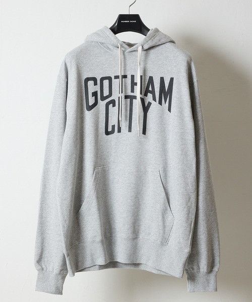 GOTHAM CITY PRINTED PULLOVER SWEAT HOODIE / Gotham City Logo Print Pullover Sweat Hoodie BA2GNC007