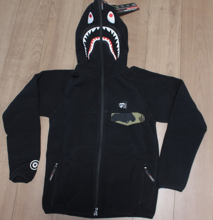 shark hoodie polartec fleece着丈70cmx身幅53cm