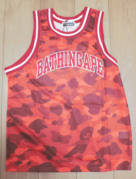 BAPE A Bathing Ape COLOR CAMO BASKETBALL TANK TOP 1I30-108-019