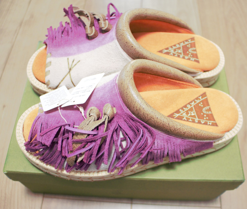 KAPITAL Deer Leather 2TONE Pueblo Rain Clog Sandals K2204XG522