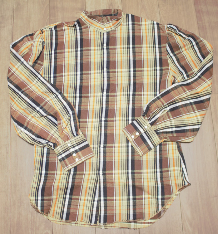 KAPITAL Heavy Nell Check Opera Sleeve Composer Shirt K2009LS008