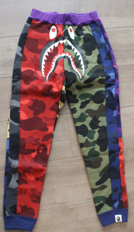 BAPE Navy Camo Shark Lounge Pants A Bathing Ape