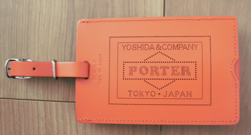 PORTER PS LEATHER WALLET GLASS LEATHER Ver. LUGGAGE TAG 384-06307