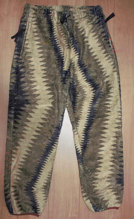 KAPITAL Thunder Mother Pattern Fleece Easy Pants K2211LP147