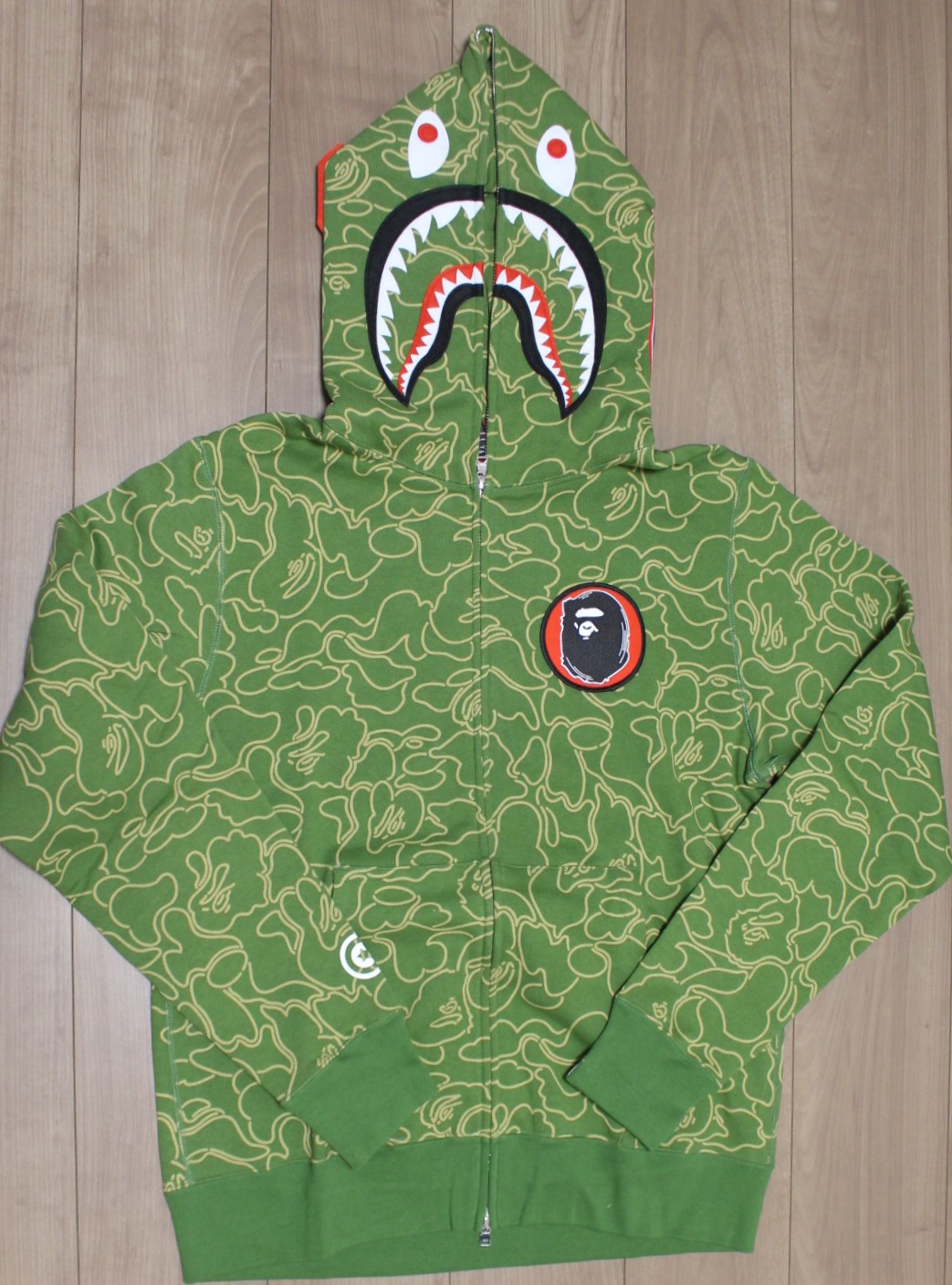 BAPE 30TH ANNIV. LINE CAMO SHARK FULL ZIP HOODIE 1J70-115-001