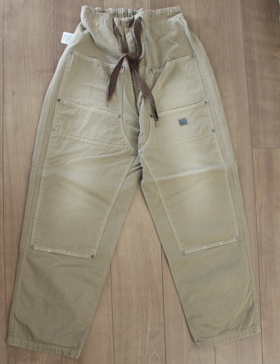 パンツ KAPITAL Katsuragi W Knee Easy Pants Kapital KATSURAGI Cotton W-Knee EASY Pants | Beige | Canoe Club