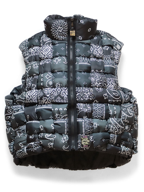 KAPITAL Jacket/Vest Bandana Transfer Nylon KEEL Weaving Vest