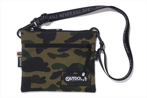 BAPE X Outdoors Products Mini Shoulder Bag Grey pour femmes