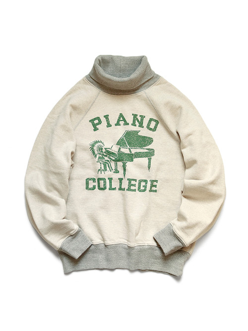 TOP Fleece Laglan High Neck Sweatshirts (PIANO COLLEGE) K2011LC137