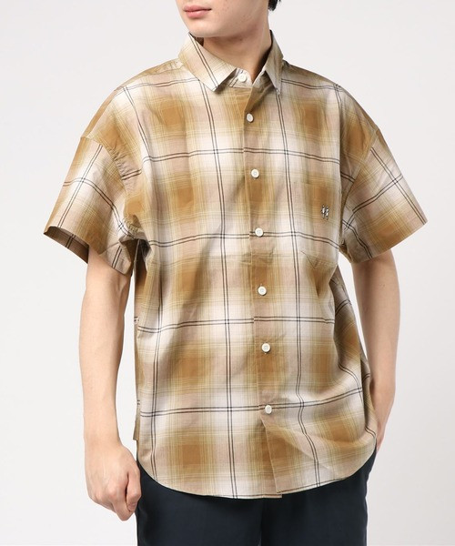 HOT限定SALE】 シャツ ブラウス OMBRE CHECK SHORT SLEEVES SHIRTS