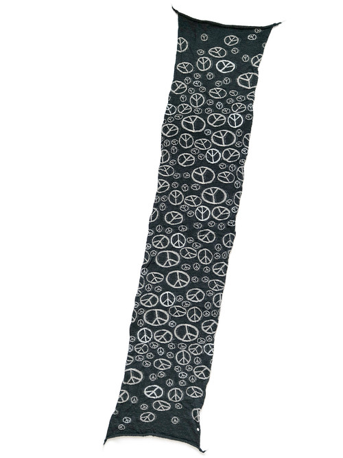 KAPITAL Scarves Wool Piece Mark HAPPY Muffler