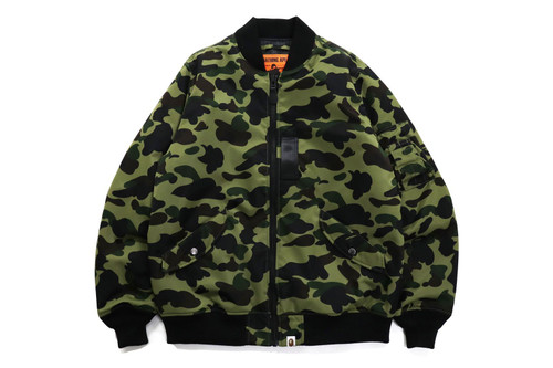 BAPE JACKET 1ST CAMO NYLON TWILL MA-1