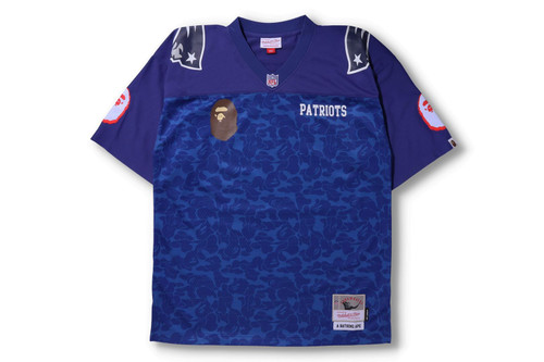 [bape x mitchell & ness] nfl new england patriots legacy jersey 1h73