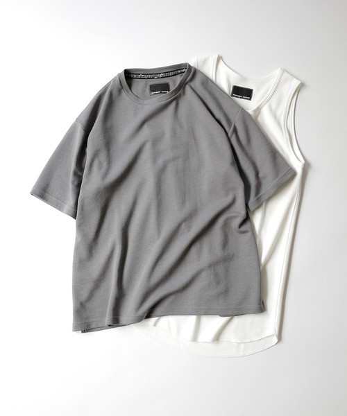 NUMBER (N)INE Tops COMFORTABLE FABRIC T-SHIRT & TANK TOP 2-SETS