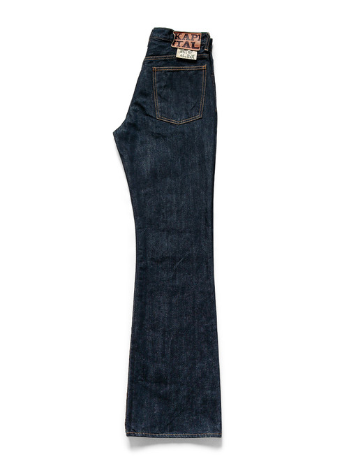 Kapital 14oz Denim 5P APRON-SKOUSER Flare pants