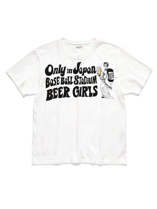 KAPITAL Shirt (Short Sleeve) 20/ Tenjiku Crew T (BEER GIRL pt)