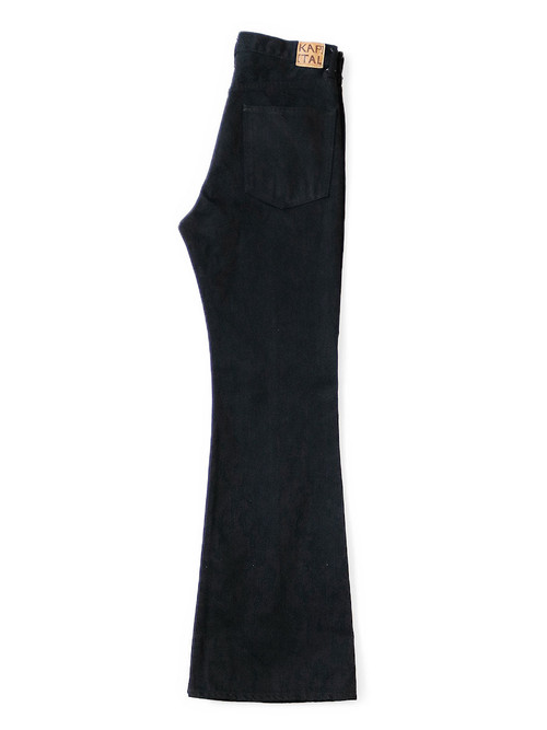 KAPITAL Pants 14Oz Black Denim 5P OKABELLBO
