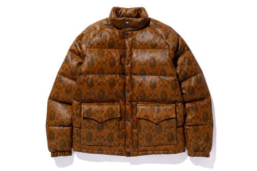 JACKET [BAPE X COACH] LEATHER DOWN JACKET