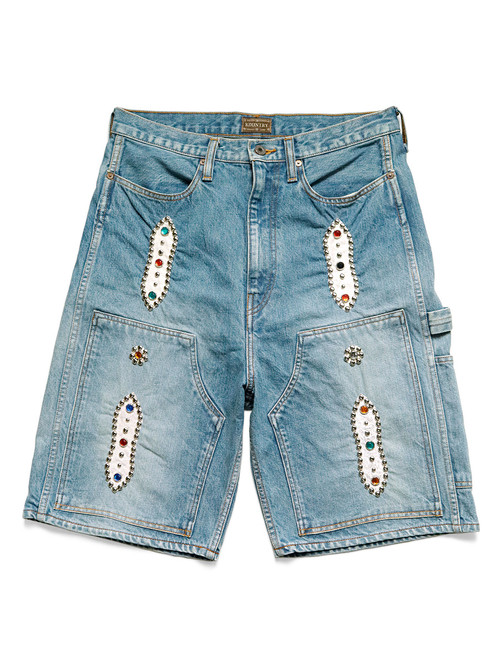 KAPITAL Short Pants 14Oz Denim Short Pants (Studs Remake)