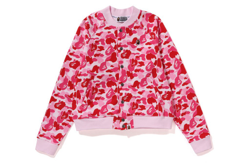 BAPE JACKET ABC CAMO SWEAT VARSITY JACKET