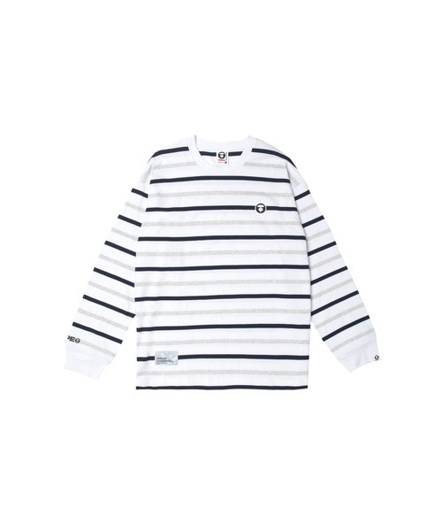 AAPE NOW BORDER LONG SLEEVE TEE AAPLTM1370XAL