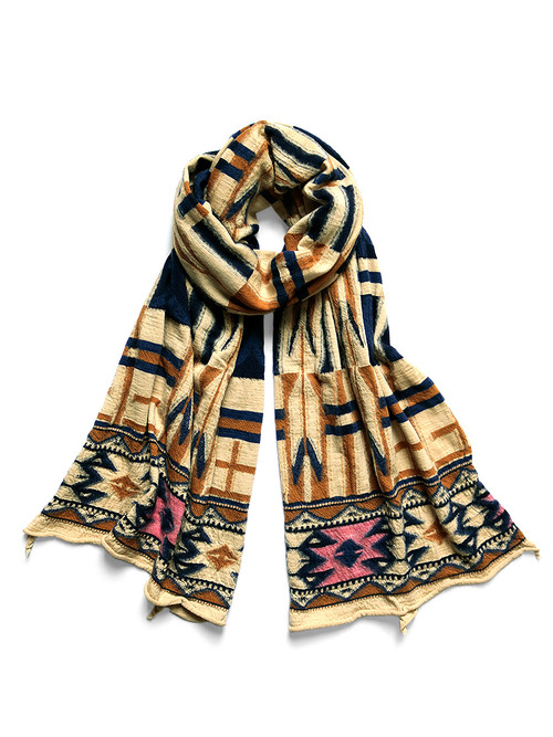 KAPITAL Scarves Full-length Wool Kanji Muffler