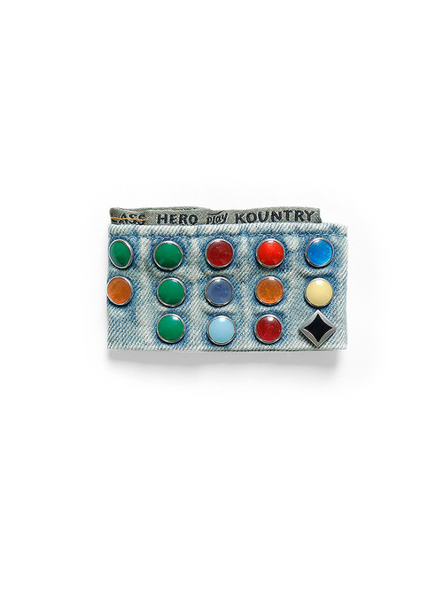 キャピタル　Denim&recycle button Bracelet！　美品 K2309XG802_IDG1__73586.