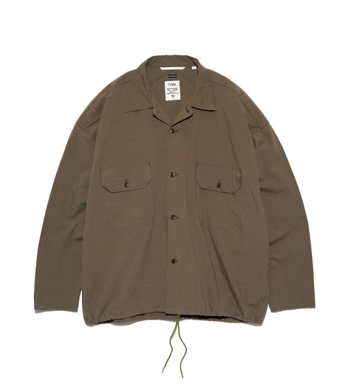 L ナナミカ Cotton Wool Deck Shirt ナチュラルホワイト 3_3c879cf9-b434-4033-953b-