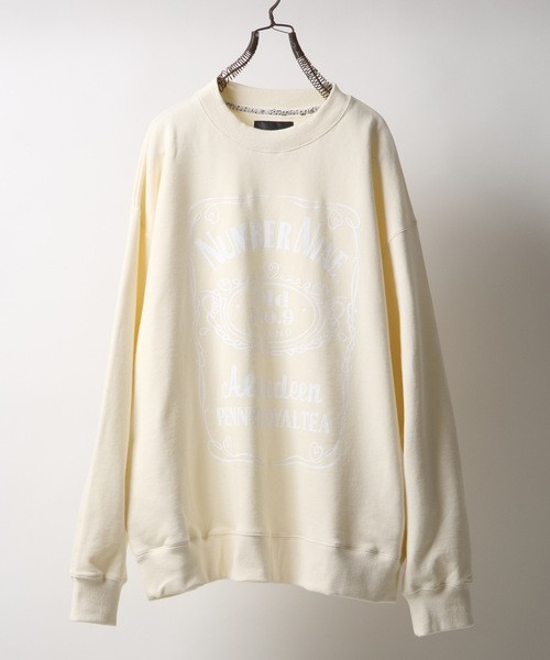 NUMBER (N)INE Tops NUMBER NINE CREWNECK SWEATSHIRT