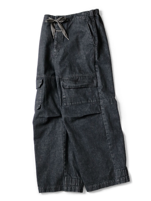 KAPITAL Pants 14Oz Black x Kinari Denim Shovel Buggy Pants