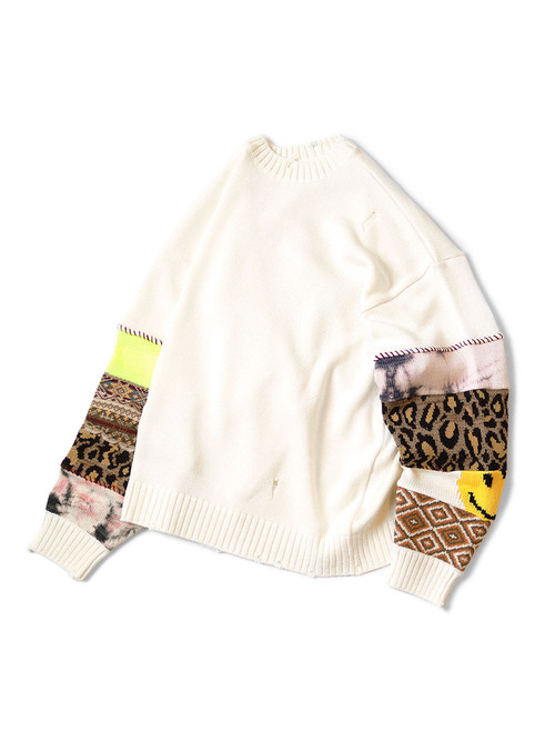 Kapital 5G Knit Zip Cabaret Cardigan Knit Sweater