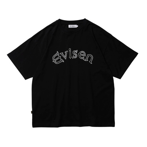 Evisen Skateboards T-SHIRTS ROUND LOGO T-SHIRT - BLACK