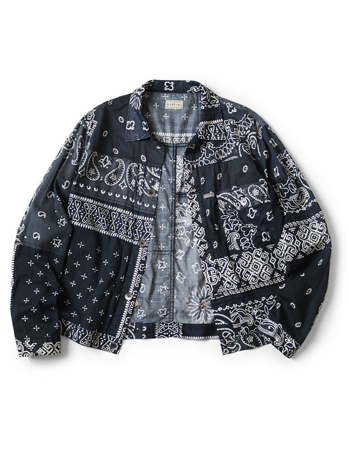 KAPITAL Jacket Gauze Bandana Patchwork pt 1St JKT