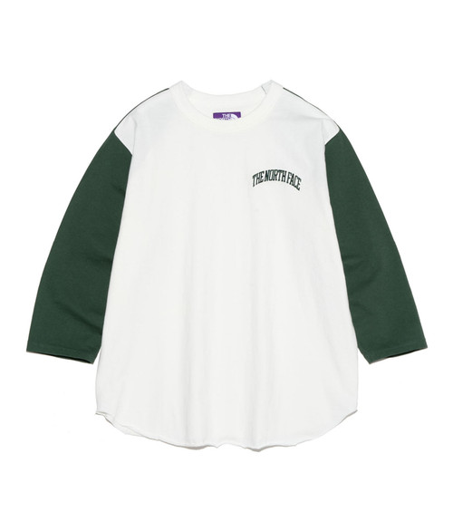 THE NORTH FACE PURPLE LABEL / 7分袖カットソー/L/コットン/WHT/無地/n24fh009 THE NORTH FACE PURPLE LABEL T-SHIRT 7oz Field Baseball Tee Online