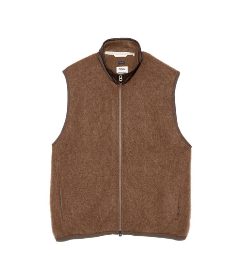 nanamica KNIT Zip-Up Mohair Vest Online Shop to Worldwide