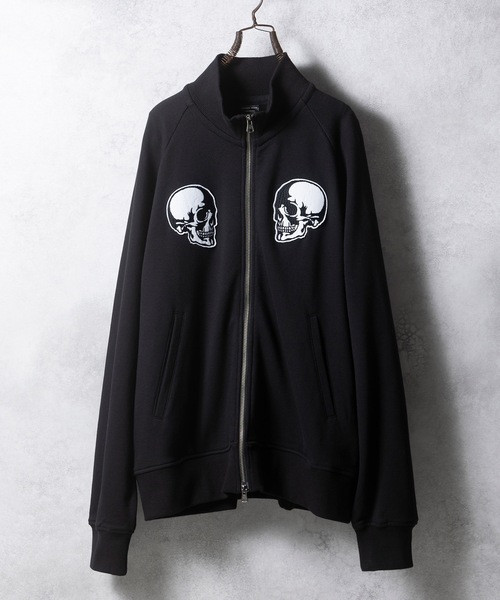 NUMBER (N)INE Tops 2P SKULL WAPPEN STAND TRACK JACKET / Double