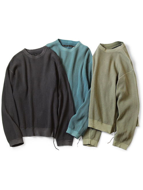 トップス Kapital Eco Waffle Crew Sweatshirt USED KAPITAL ECO WAFFLE BIG CREW SWEATSHIRT GOOD M-B63D | eBay