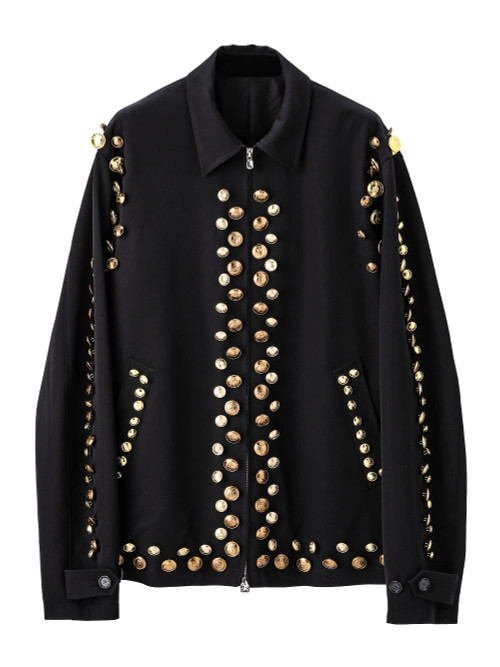 TAKAHIROMIYASHITATheSoloist. OUTER zip up brit jacket.(gold buttons)