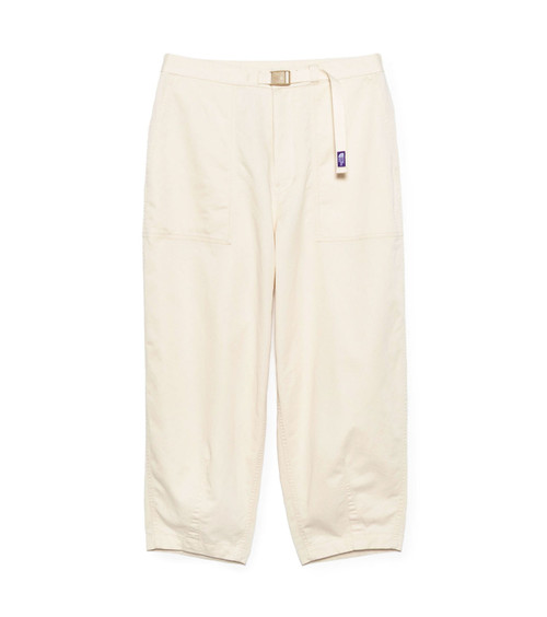 【関税&送料込】The North Face Cream Cotton-Blend Trousers THE NORTH FACE PURPLE LABEL PANTS Stretch Twill Wide Tapered