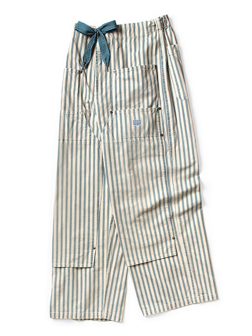 KAPITAL Pants 9Oz French Hickory W Knee Easy Baggy Pants