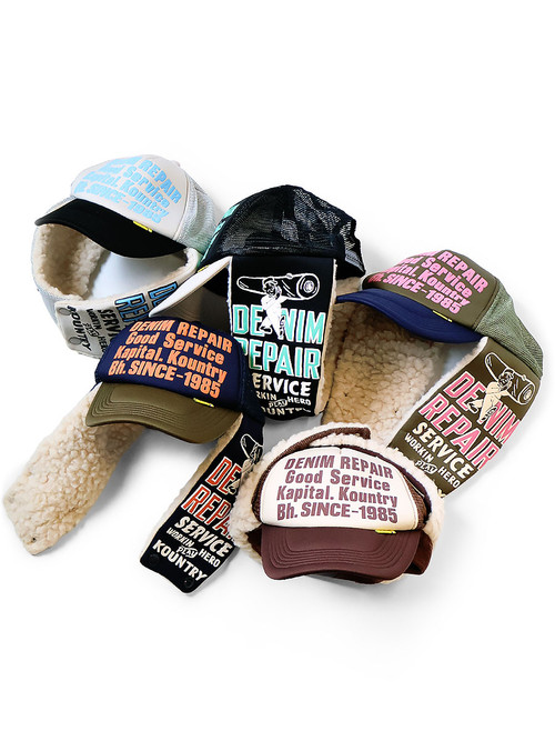 KAPITAL Hat/Cap DENIM REPAIR SERVICE Lumber Truck Cap