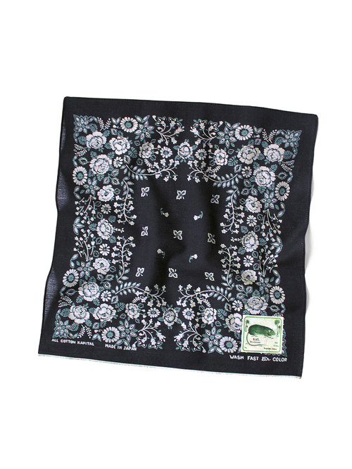 KAPITAL Bandana fastcolor Selvedge Bandana (Churchill Garden) 15X15