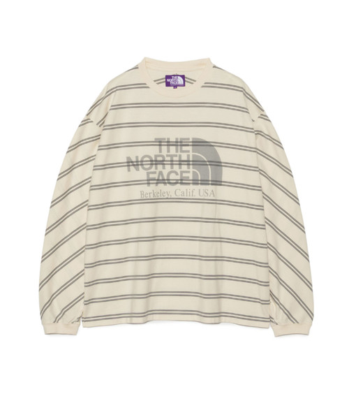 THE NORTH FACE Purple Label T-SHIRT Field Long Sleeve Striped Tee