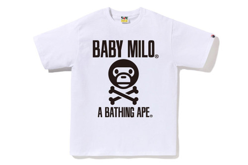 BAPE T-SHIRT BIG BABY MILO CROSSBONE TEE