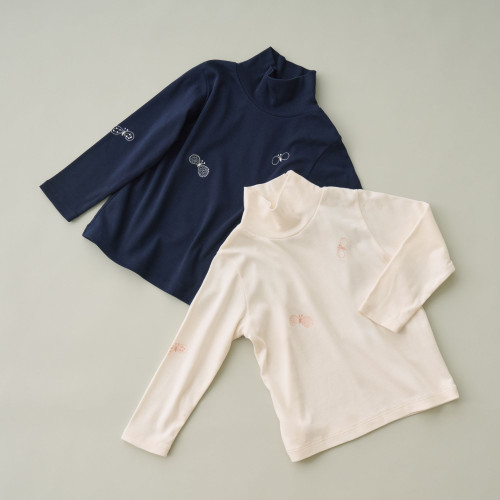 minä perhonen Tops choucho High-neck Cut And Sew Online Shop to