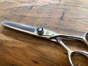 Shear Fanatic™️ Craft Series Smoothie Double Tooth Texturizer, Leaves NO Lines, Cut and Comb Feature Authentic Japanese 440C