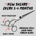 Shear Fanatic™️ Scissor Shear Fanatic - Left Hand - Auto Ship - Swivel Thumb - Eclipse Series 