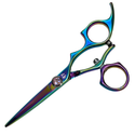 Swivel Thumb Shears Rainbow Titanium – Professional Hair Shears